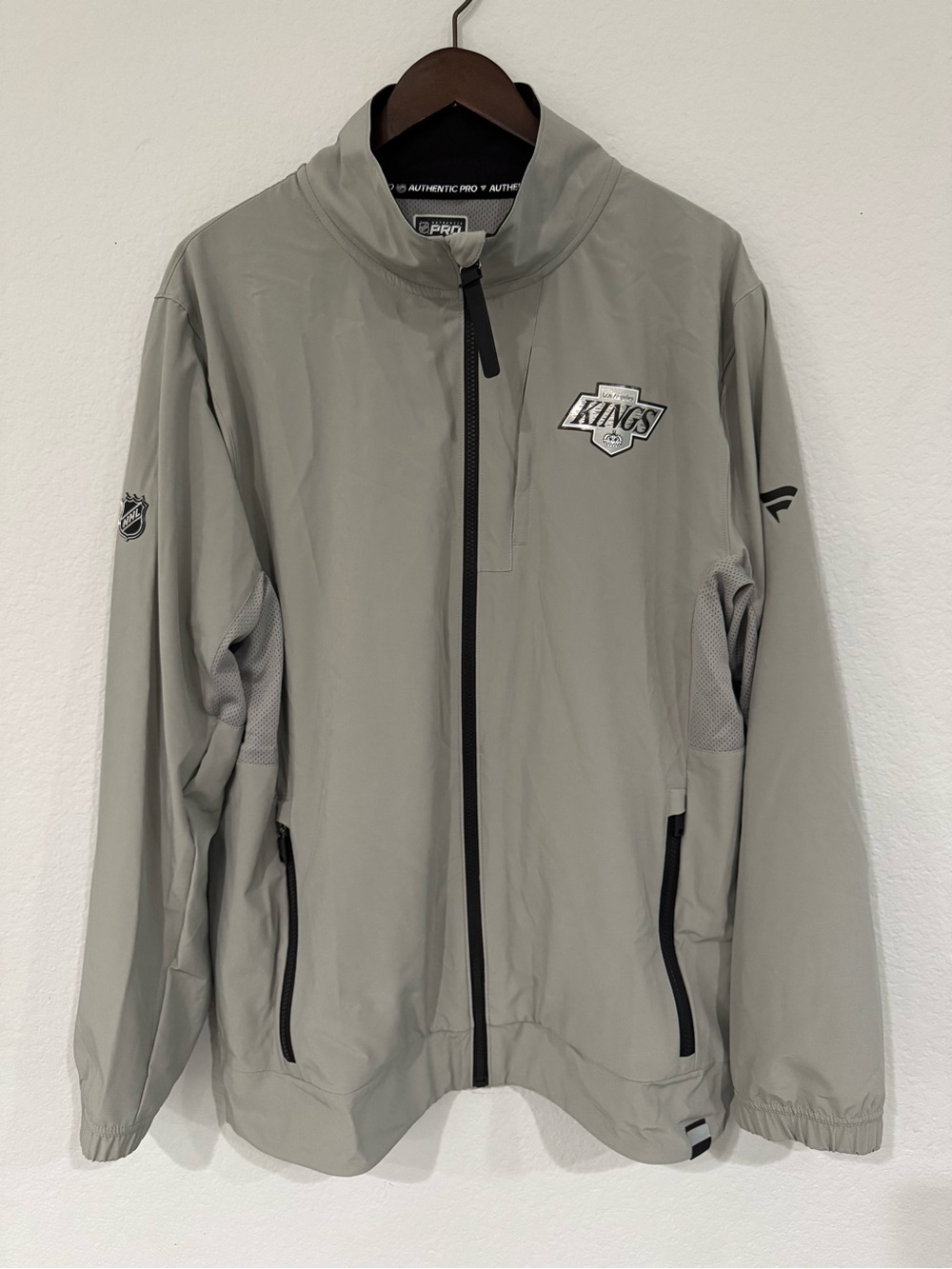 Fanatics Los Angeles Kings Authentic Pro Rink Zip Coaches Jacket Mens Size Large